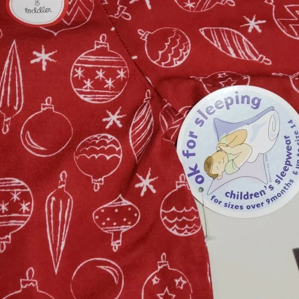 NWT Baby Pajamas One Piece Pajama, ORNAMENTS, 18MO